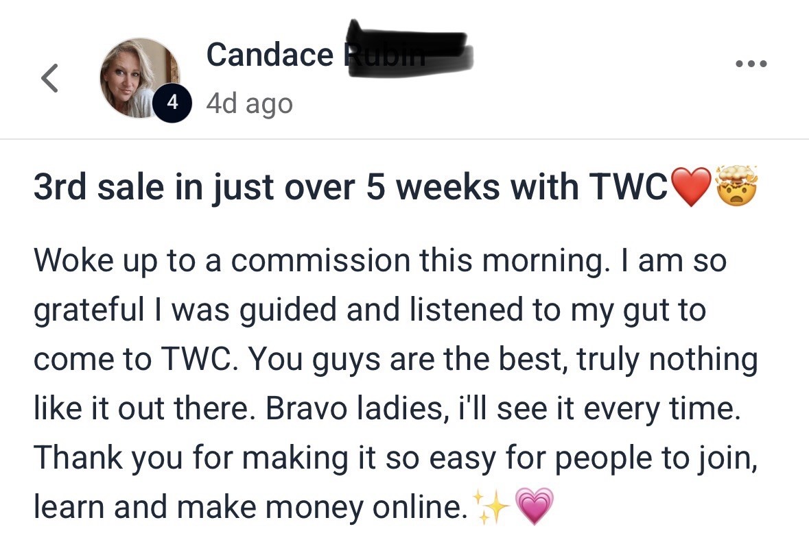 Testimonial from Candace